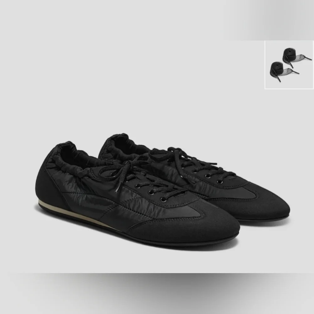 Vivaia Jogger Re-Nylon Sneakerina (Yancy) Black SZ 7.5 - Picture 1 of 4